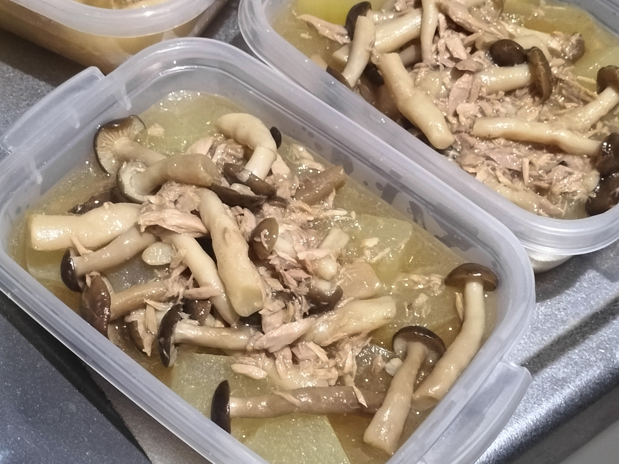 レンジで時短炊飯器で簡単作り置き♪冬瓜とツナの煮物