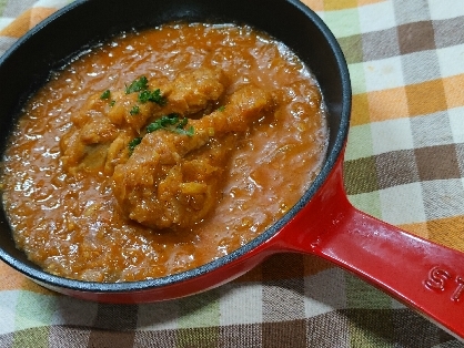 お肉ホロホロ♡カフェ風♡手羽元のトマトチキンカレー