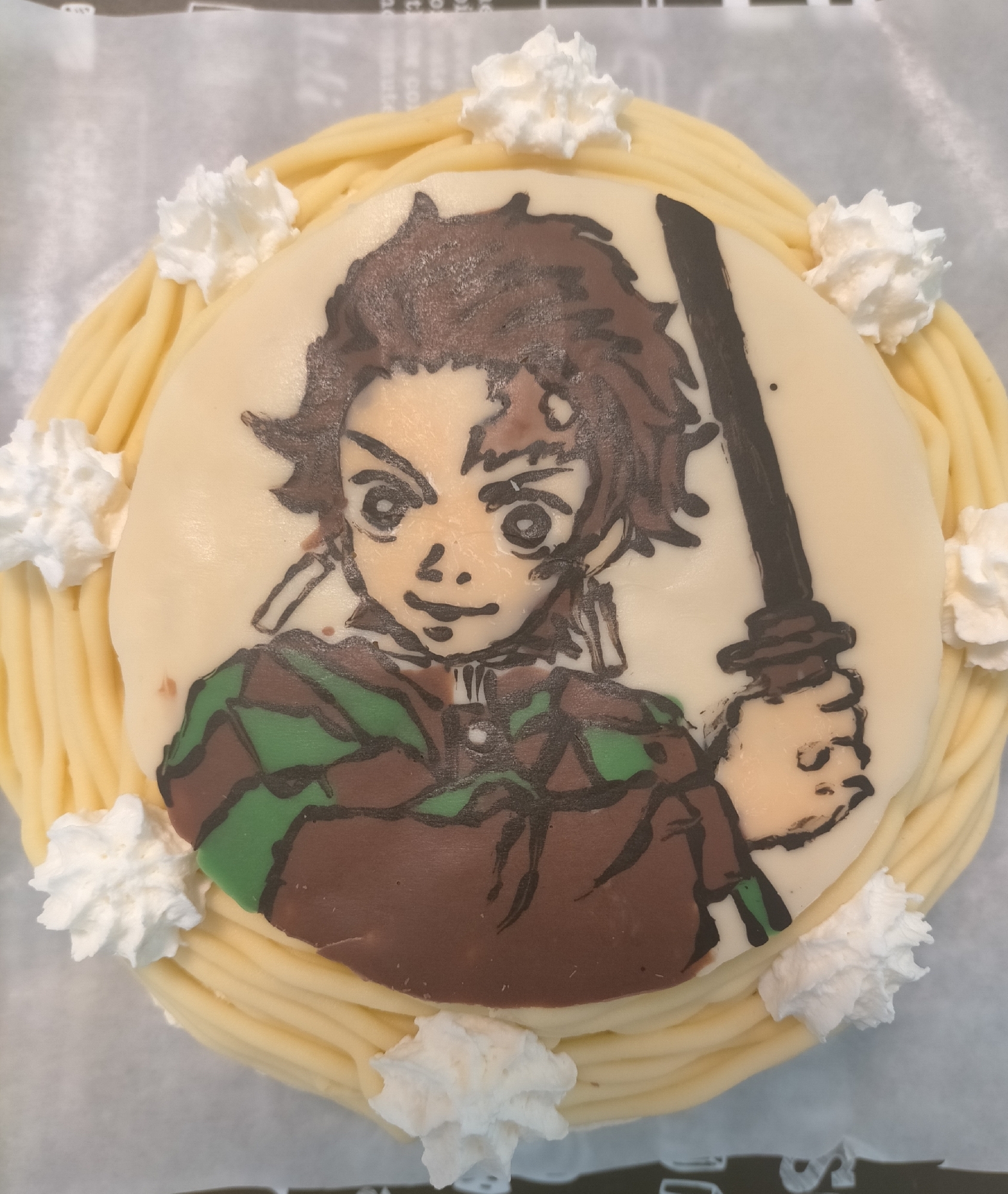 さつまいもモンブランパイン入り 鬼滅の刃ケーキ レシピ 作り方 By りおね 楽天レシピ