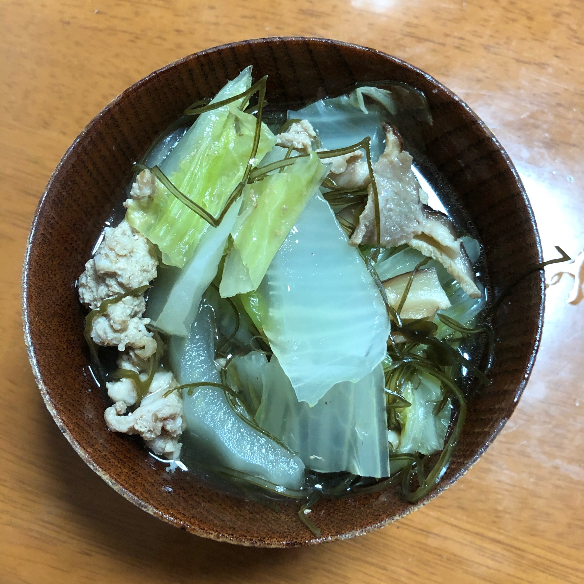 さっぱり白菜スープ