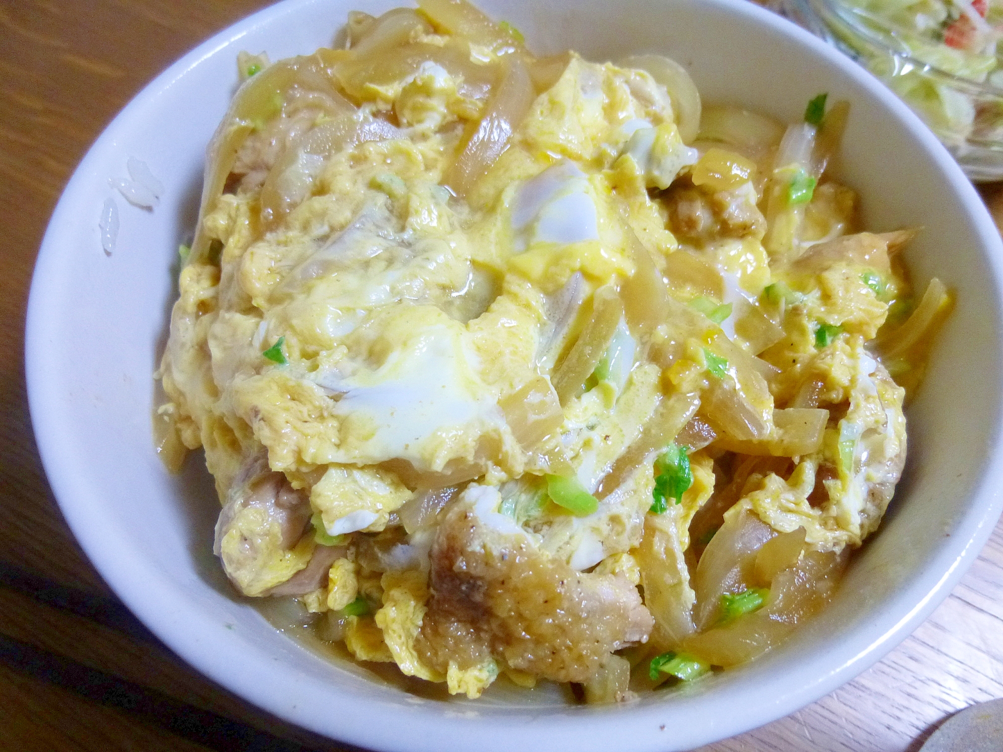 余ったみたらし団子のタレで親子丼