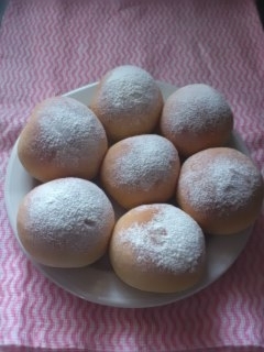 絹豆腐とはちみつのプチパン