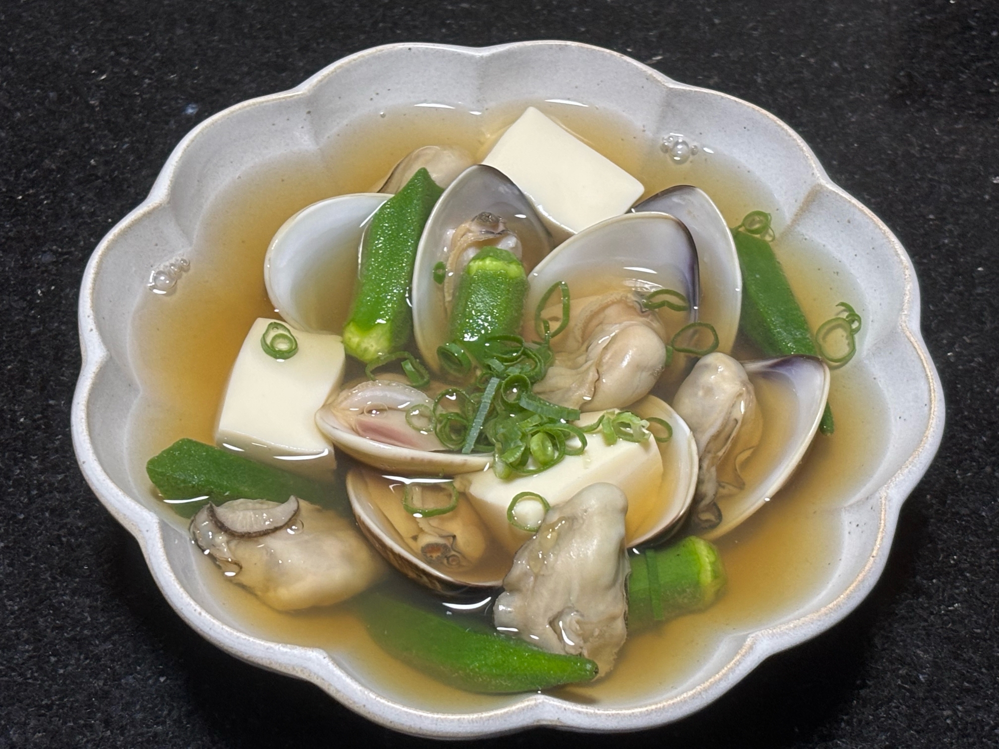 牡蠣のとろとろスープ♡