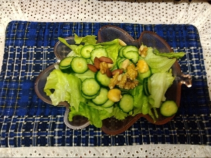 水菜ナッツのサラダ˖✧˖°