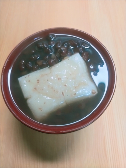 ゆであずき缶で作る簡単ぜんざい