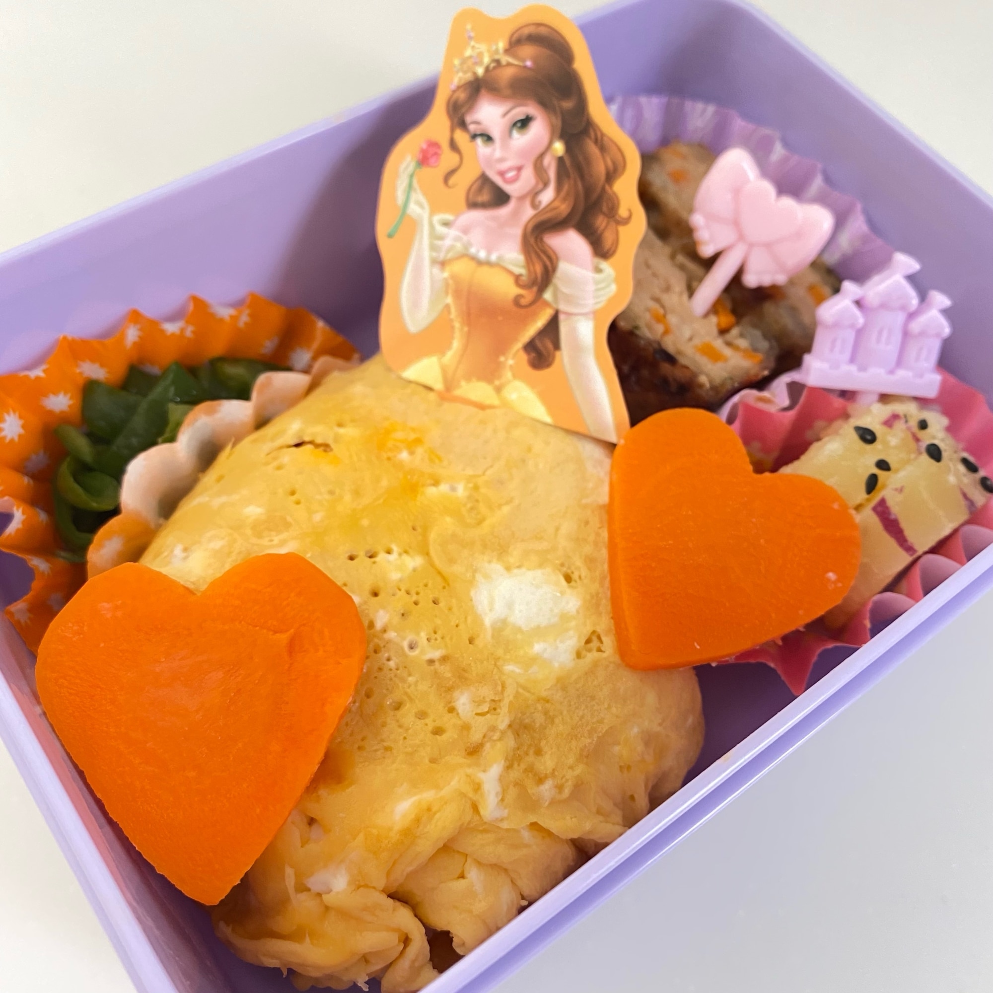 キャラ弁 ディズニー プリンセス ベル レシピ 作り方 By Coconut Kitchen 楽天レシピ