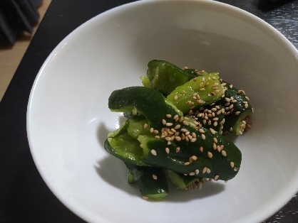 きゅうりの浅漬け★めんつゆ×ゴマ油