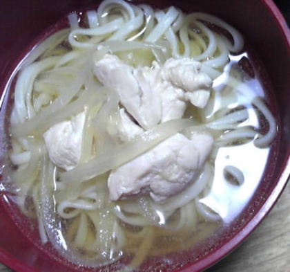 ささみと油揚げの胃に優しいうどん