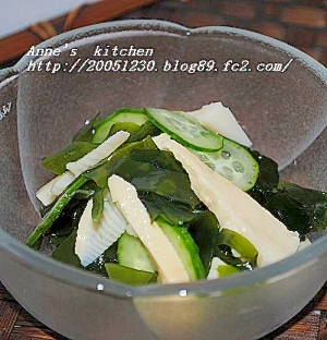 わかめと筍ときゅうりの酢の物☆