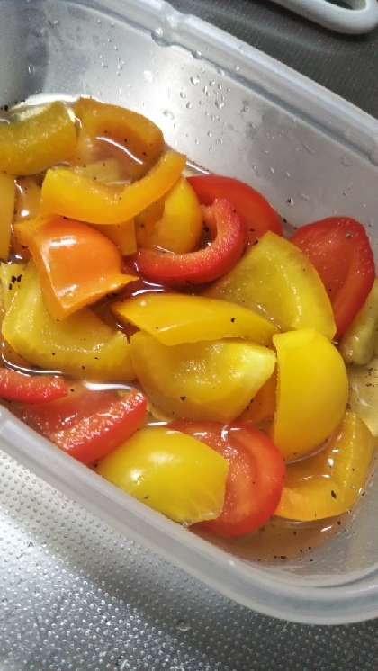 簡単おつまみ パプリカのピクルス レシピ 作り方 By Ytm 楽天レシピ