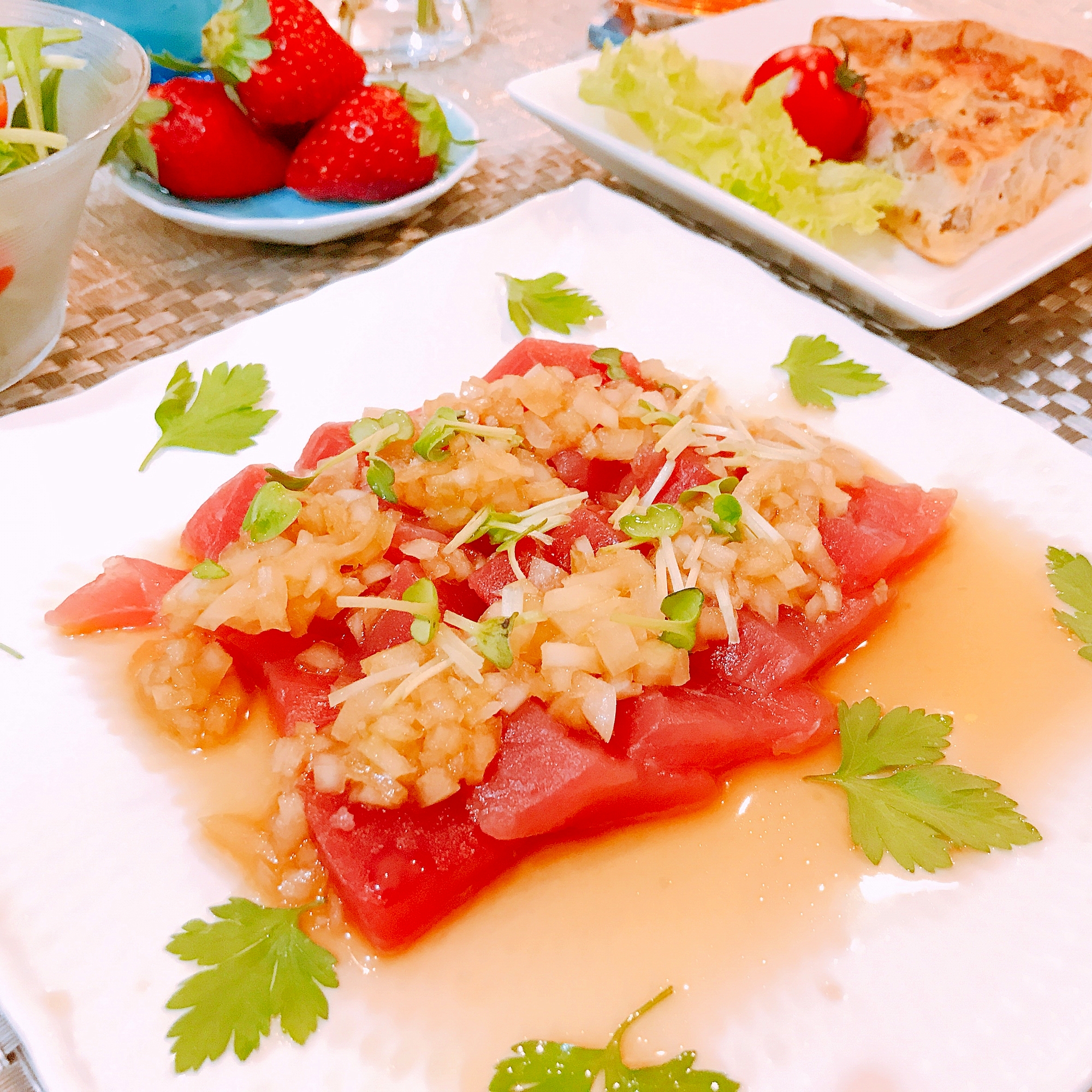 簡単♪マグロのカルパッチョ