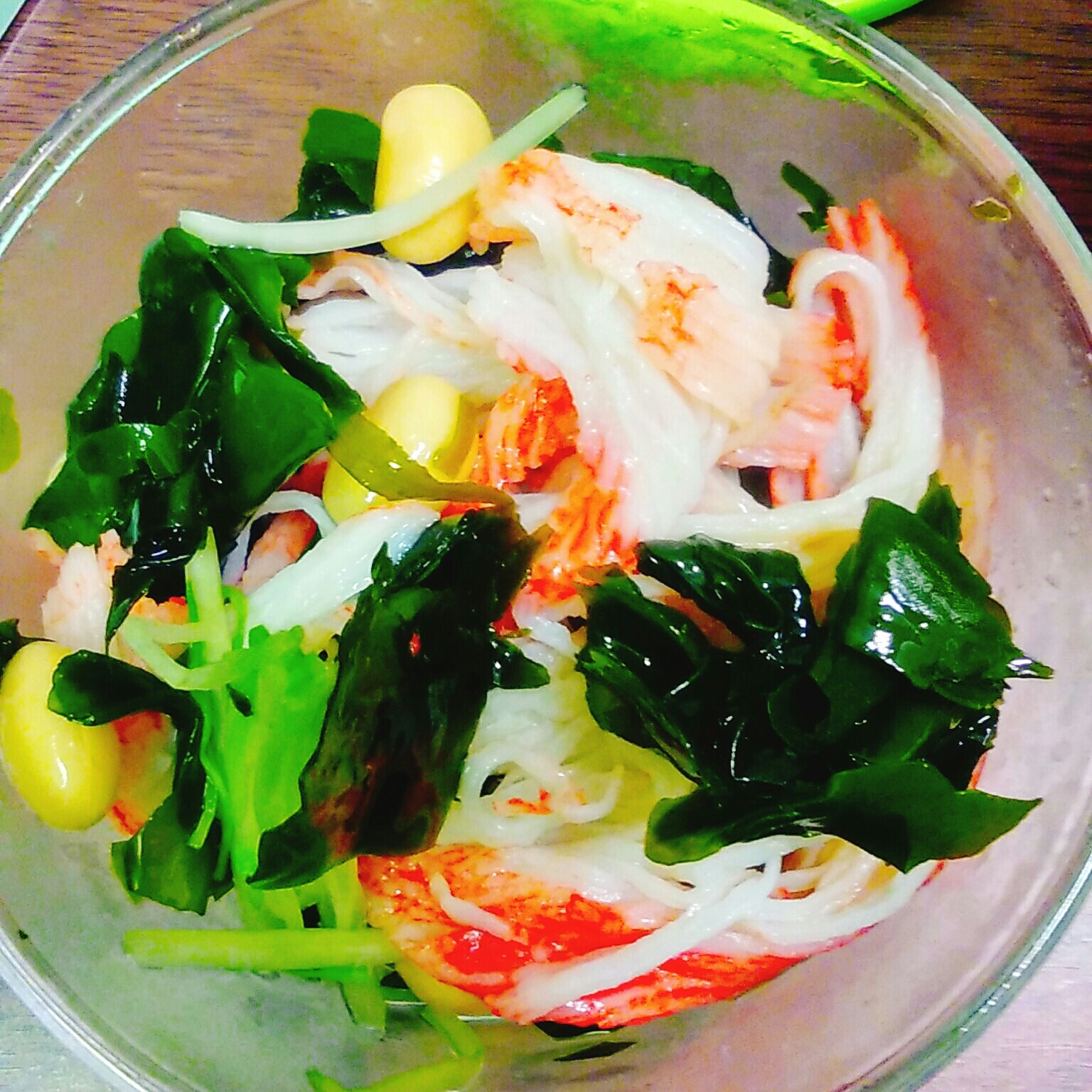 大豆水菜カニかま酢