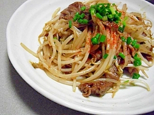 簡単 節約ですきやき風 牛肉もやし炒め レシピ 作り方 By すぴかか 楽天レシピ