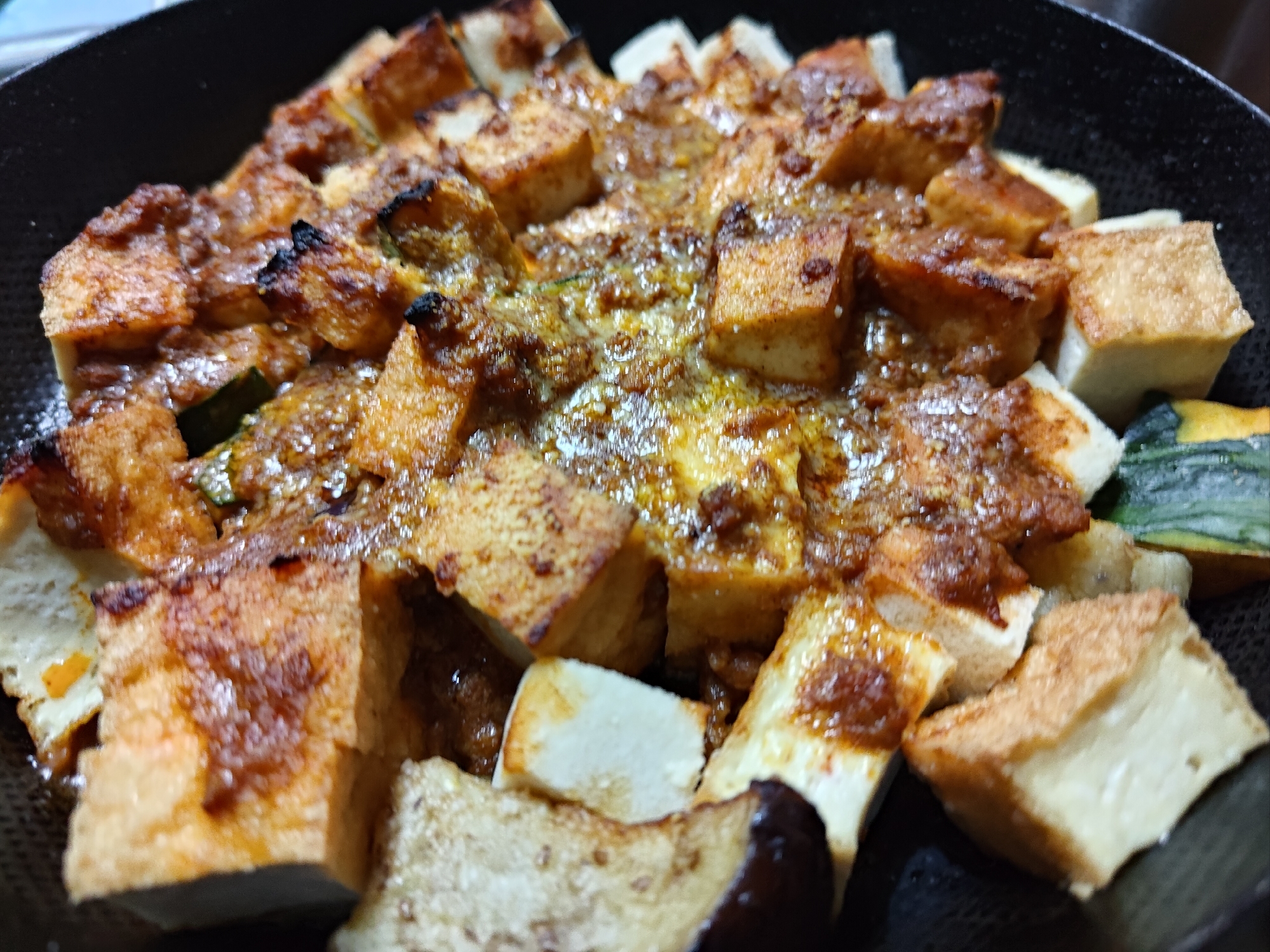 カレー焼きのアツアツあげ