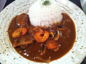 お店の味★えびと茄子のうまーいカレー