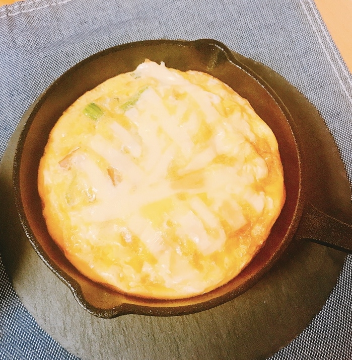 【糖質制限】ほうれん草ベーコンのチーズオムレツ♡