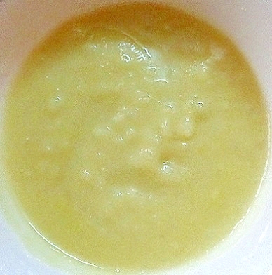 離乳食中期　じゃが＆枝豆＆緑豆入りクリームスープ
