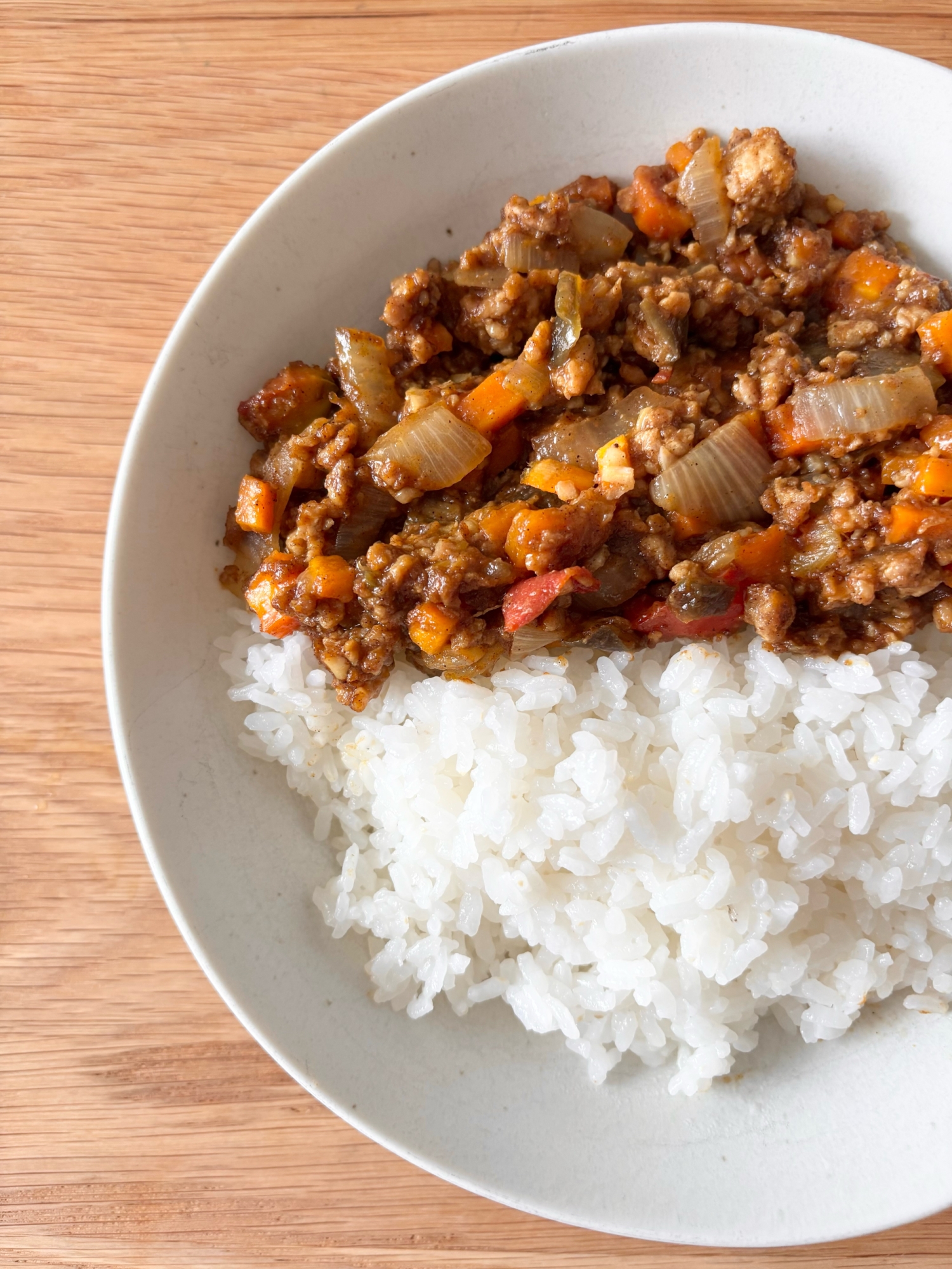 夏野菜のキーマカレー