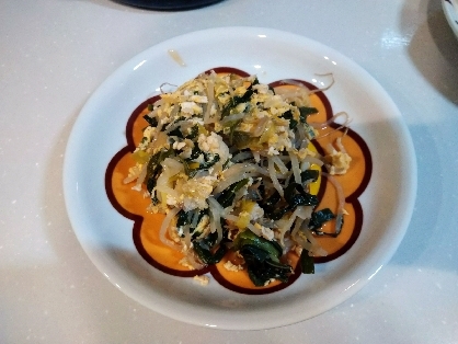 にら豚玉炒めもやし入り