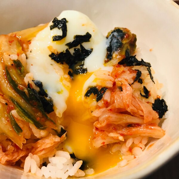 レンジで簡単温泉卵のせキムチ丼 レシピ 作り方 By さえきち 楽天レシピ レンジで簡単温泉卵のせキムチ丼 レシピ 作り方 By さえきち 楽天レシピ