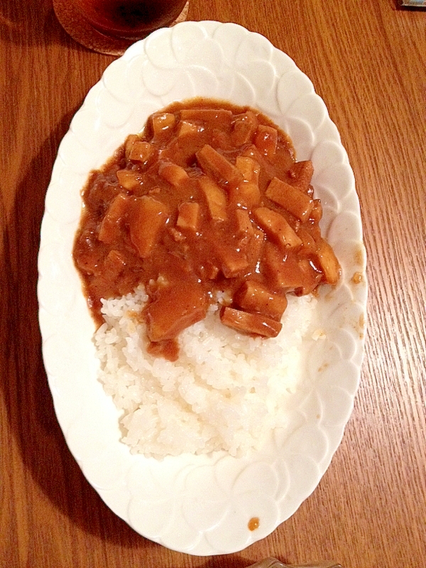 凍り豆腐と豚ひき肉のカレー