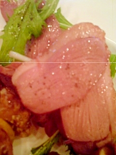 合鴨と水菜のサラダ