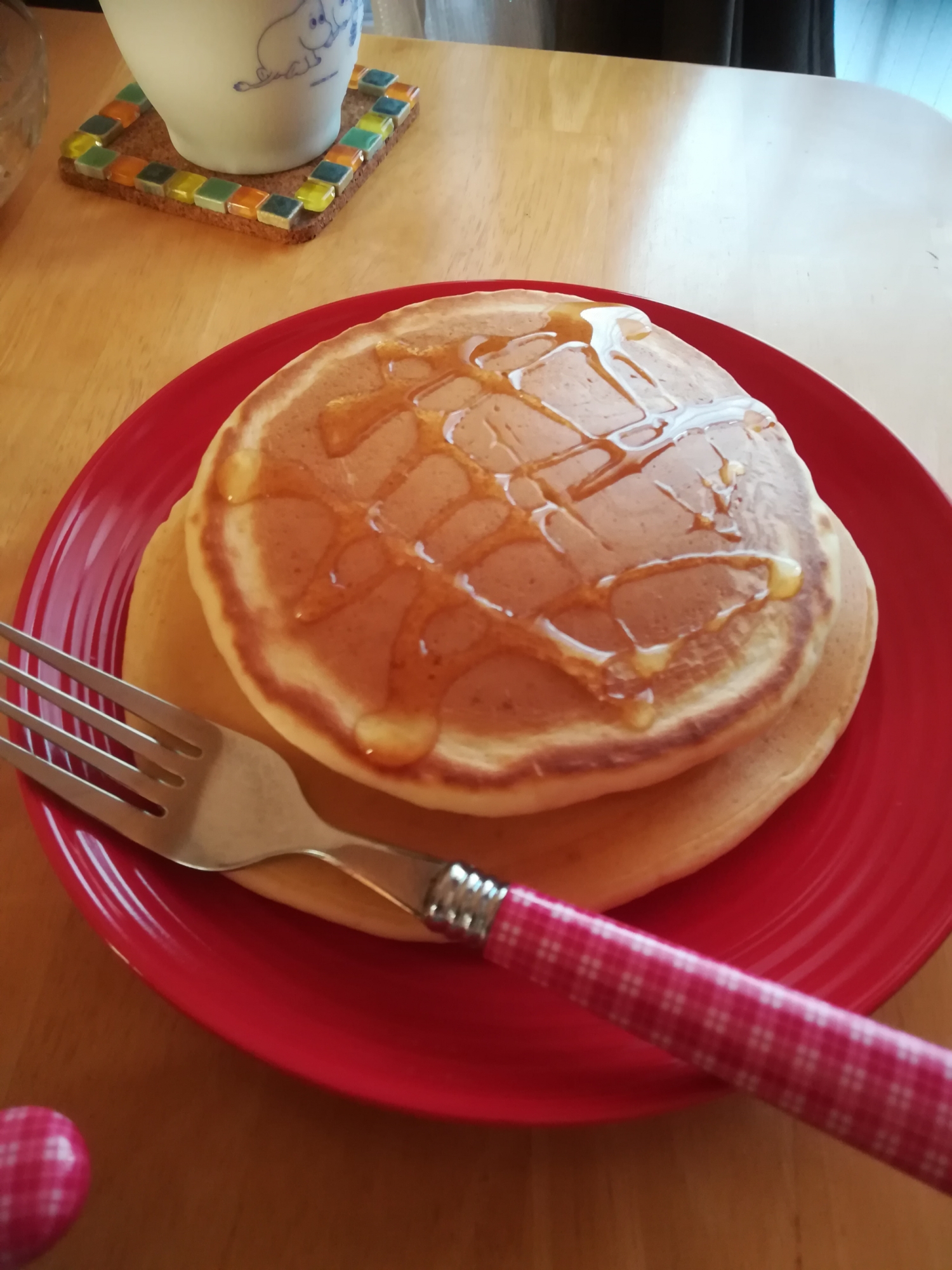 自家製モチモチホットケーキ