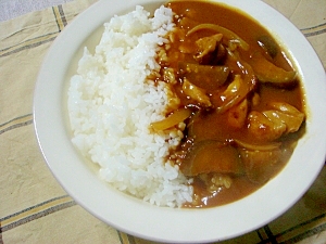 茄子チキンカレー