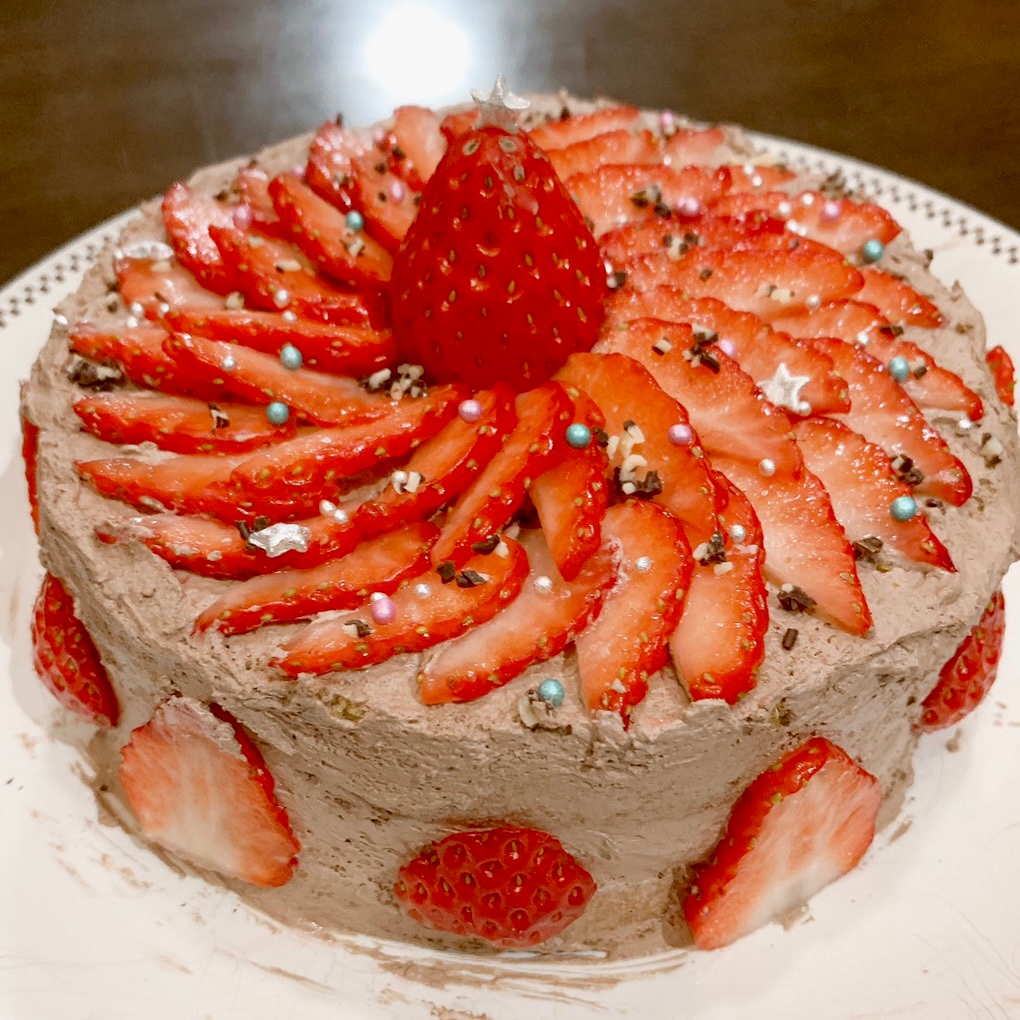 記念日に いちごのチョコケーキ レシピ 作り方 By おにぎりちゃん 楽天レシピ
