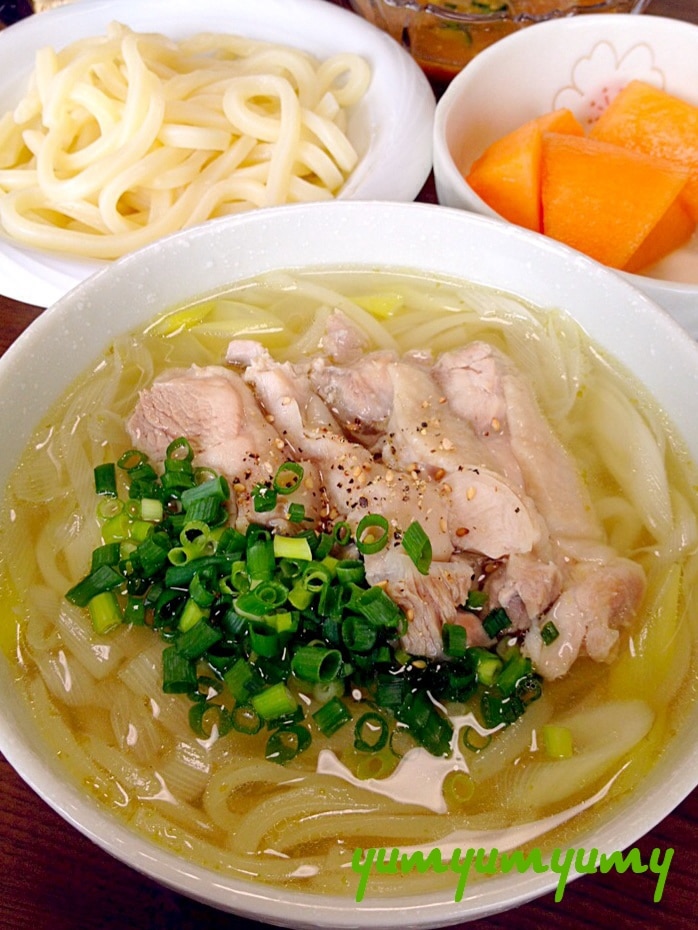 柚子胡椒の塩うどんです☆塩で味わう素材の甘み旨み♪ レシピ・作り方