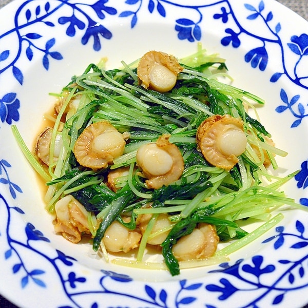 簡単 ベビーホタテと水菜の バターポン炒め レシピ 作り方 By まめもにお 楽天レシピ 簡単 ベビーホタテと水菜の バターポン炒め レシピ 作り方 By まめもにお 楽天レシピ