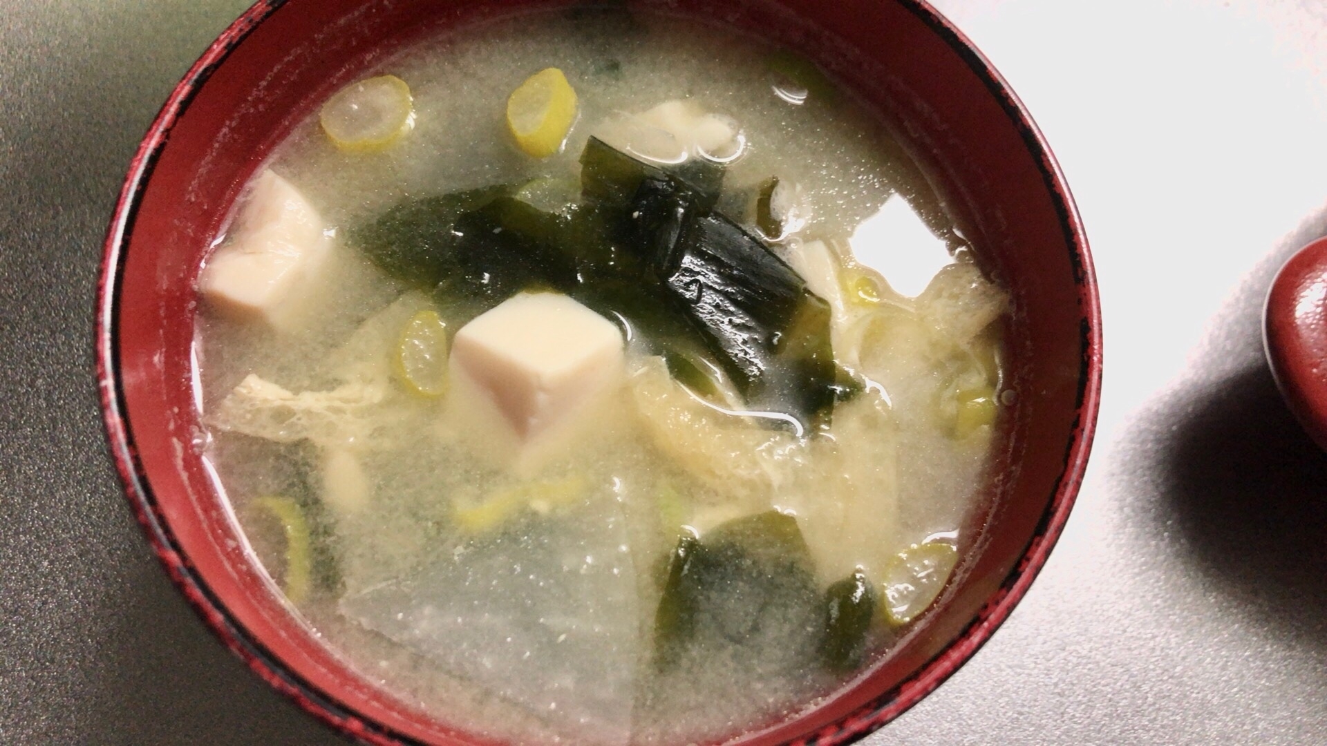 大根と豆腐の栄養満点のお味噌汁♡