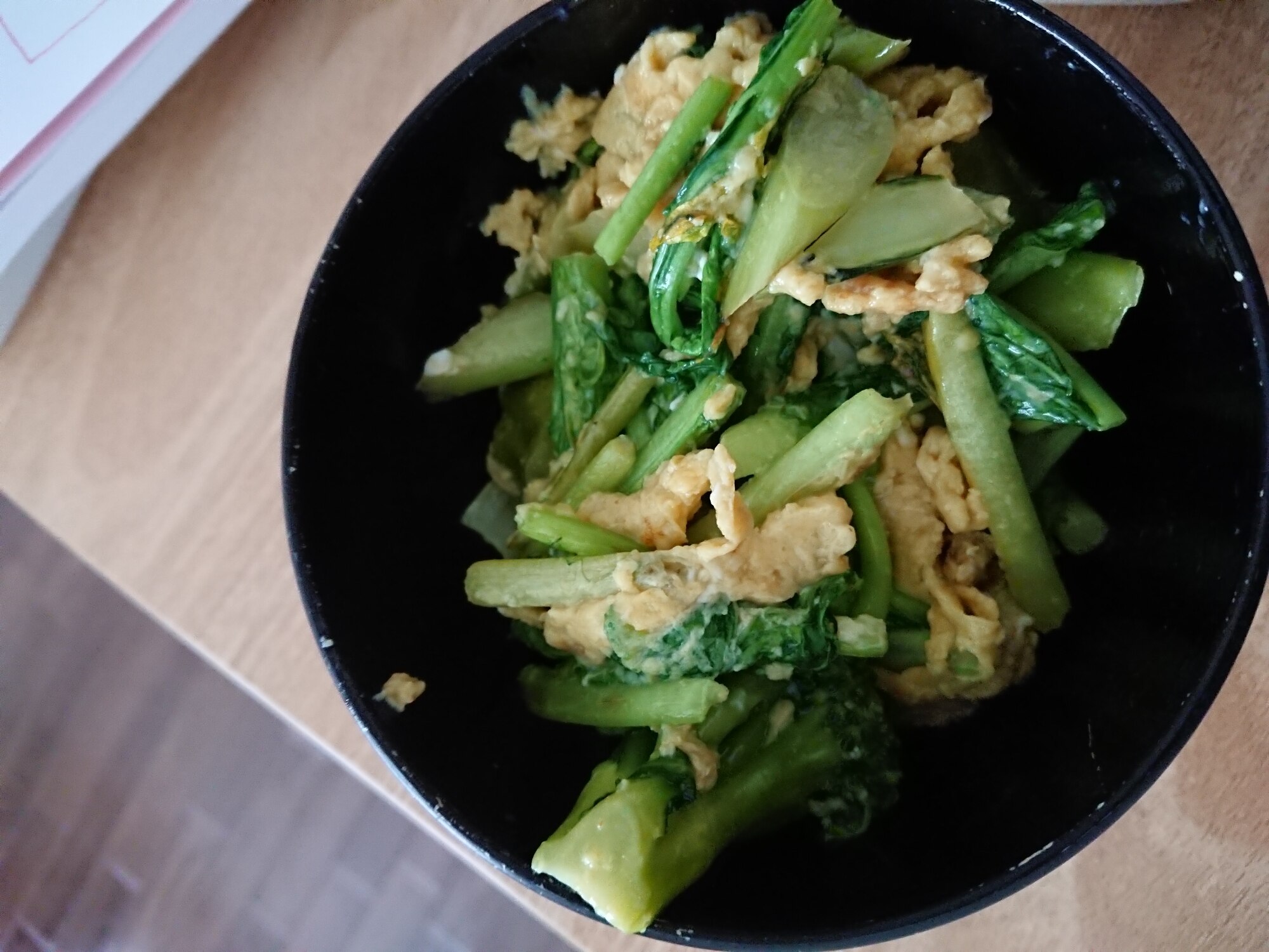 かぶの葉とブロッコリーの茎の卵いため レシピ 作り方 By Fromarrow 楽天レシピ