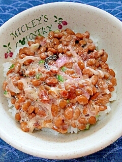 納豆の食べ方-梅＆桜♪