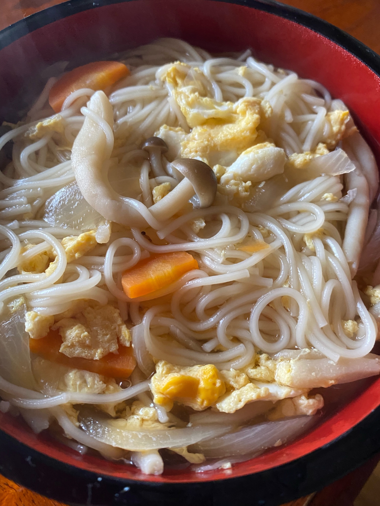 野菜たっぷり！ヘルシー温麺(うーめん)