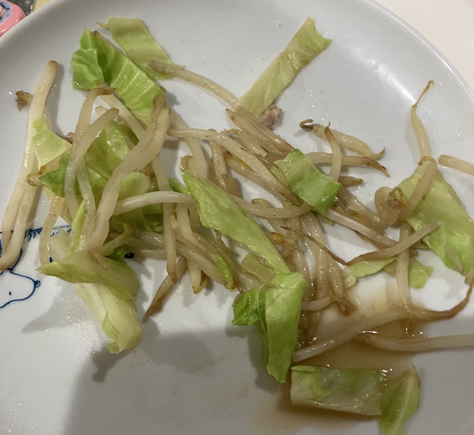 キャベツともやしの味噌炒め