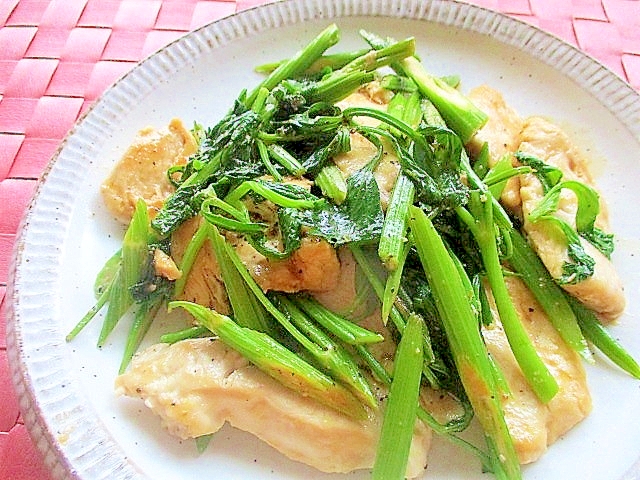 簡単！鶏むね肉とセロリの炒めもの