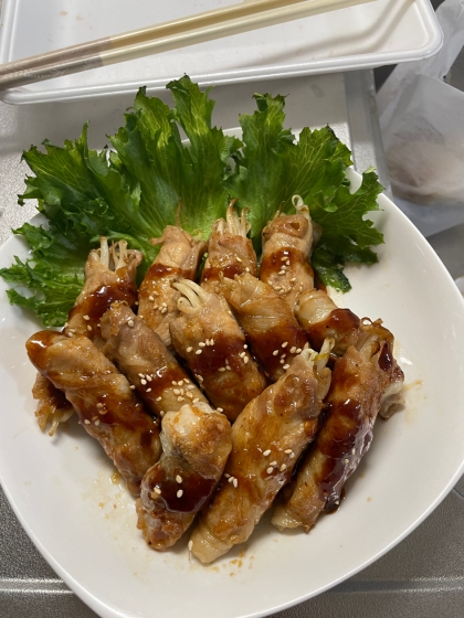 包丁要らず！もやしの豚肉巻き
