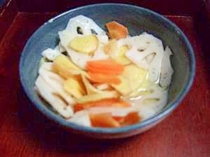 甘酢れんこん（にんじん・生姜入り） レシピ・作り方 by 本の山家