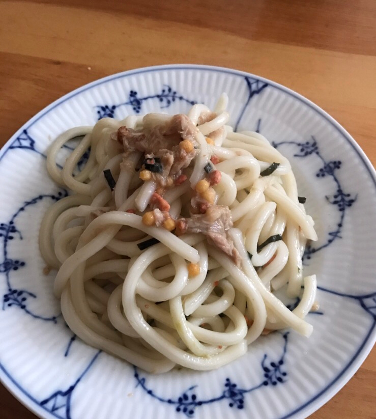 お茶漬けの素で焼きうどん