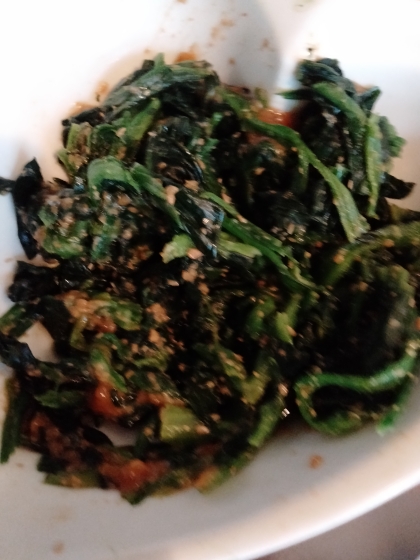 基本の和食副菜♡優しい甘さ♡ほうれん草のごま和え