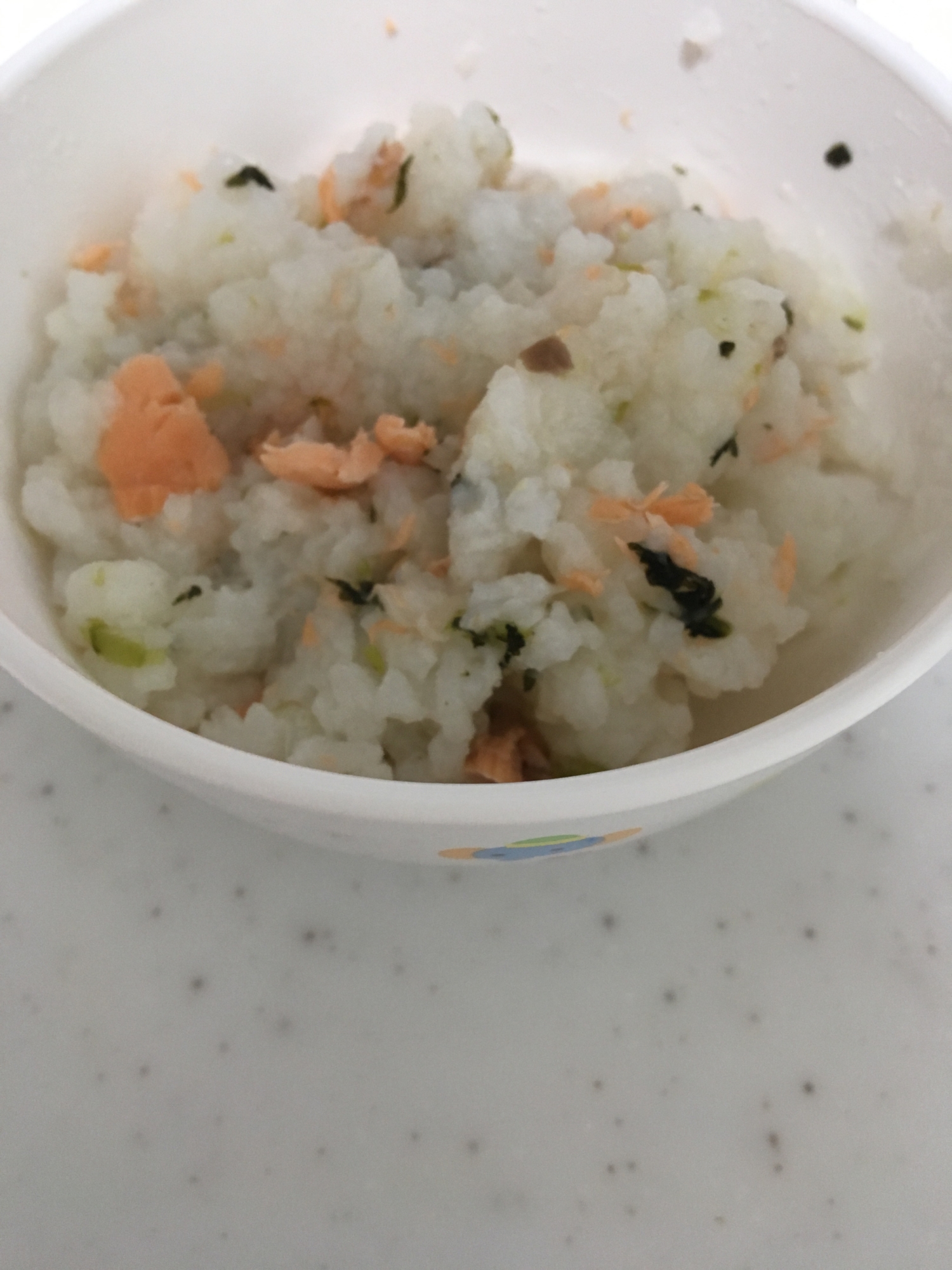 離乳食後期☆鮭と小松菜の混ぜご飯(*^^*)