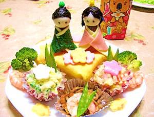 おひなさまプレート2010☆押し寿司
