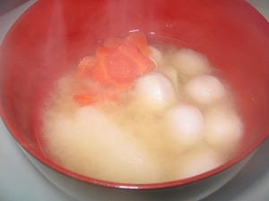 里芋の味噌汁雑煮