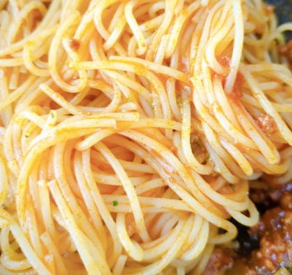 ビーフシチューのルゥで☆美味しいスパゲティ