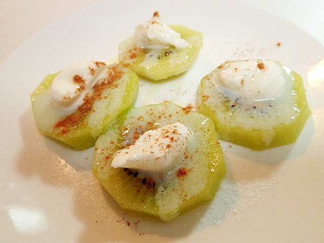 キウイとマスカルポーネチーズのデザート