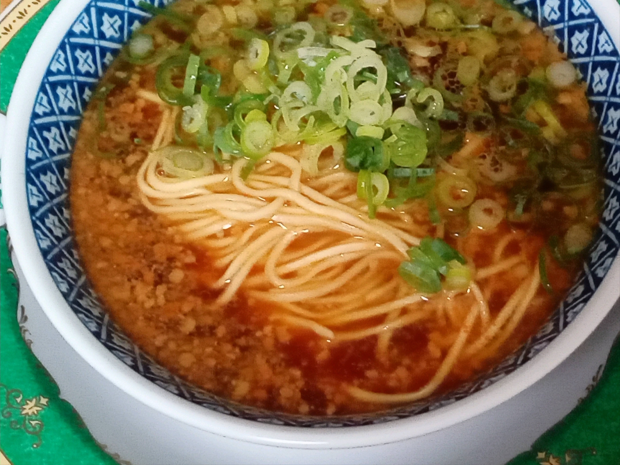 背脂ジューシーなラーメンに練り梅の香り❅࿉