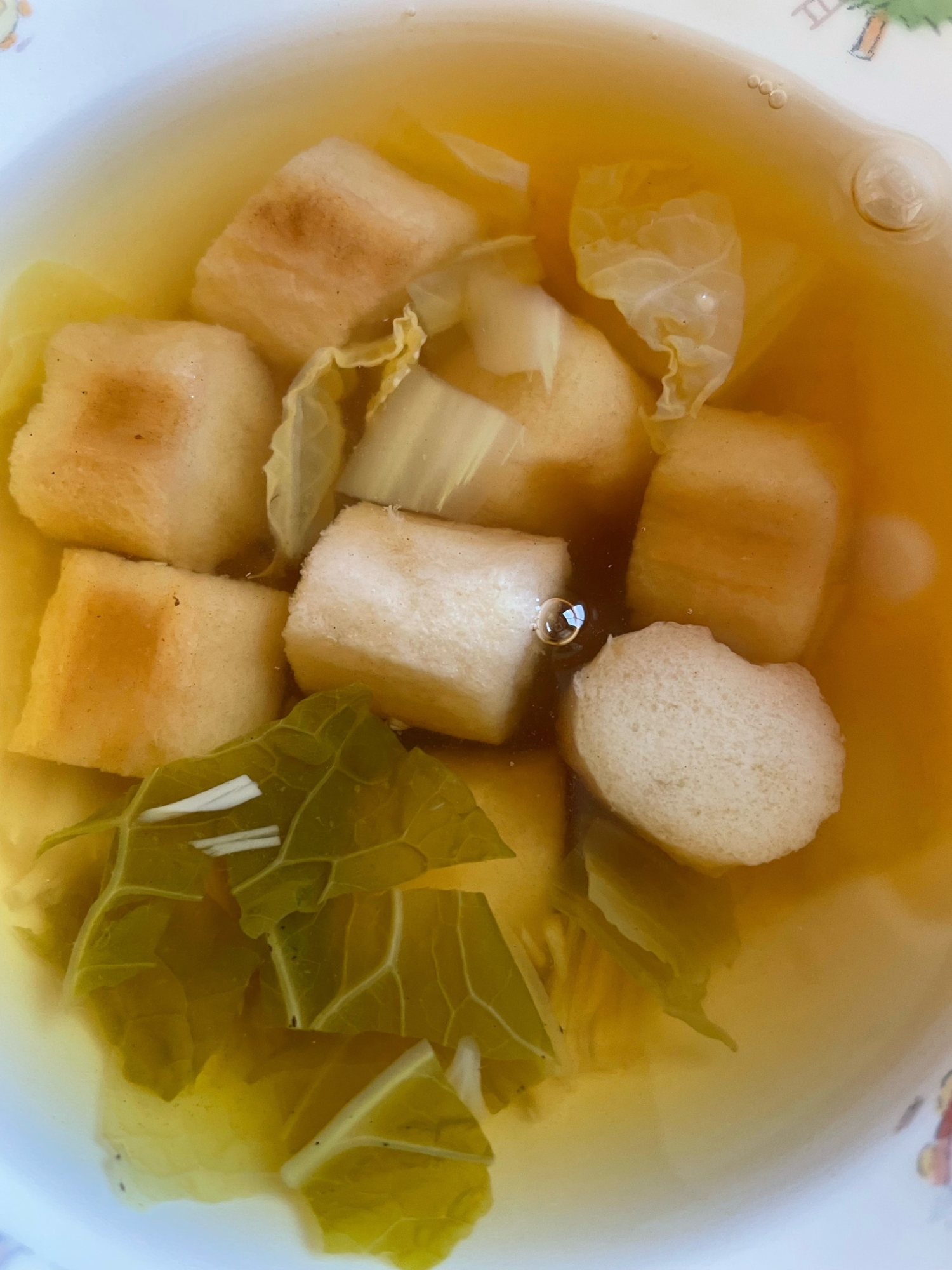 豆腐と小松菜のすまし汁