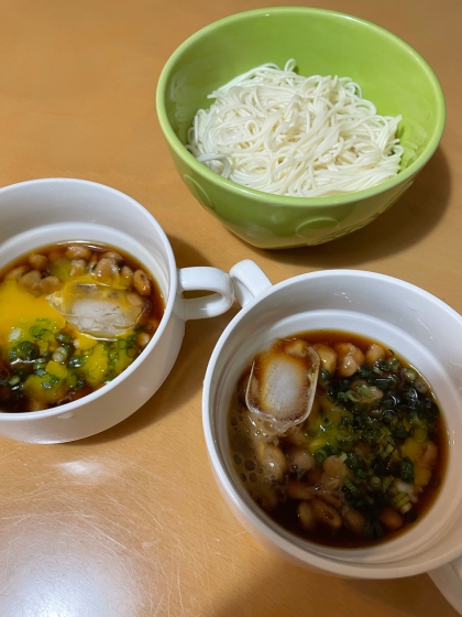 さっぱり簡単♪スタミナ納豆そうめん☆