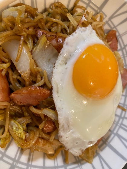 ホットプレートde白菜焼きそば♪